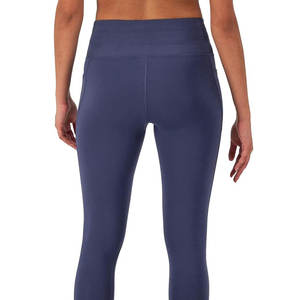 Leggings en forma de V Yogalicious de alta calidad para mujer, pantalones personalizados de cintura media con estilo de bolsillo, Pantalones suaves transpirables con patrón sólido - Product Image 4