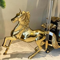 Estatua decorativa abstracta de metal para estantes, repisa de chimenea y acentos de diseño de interiores, escultura pulida moderna