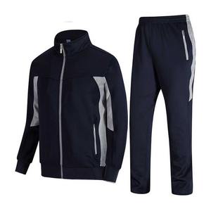Service OEM bonne haute qualité 2025 nouvelle mode hommes imprimé deux pièces Fitness sport décontracté ensemble fermeture éclair complète survêtements en vente - Product Image 2