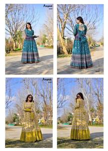 ชุดเดรสอินเดีย-ปากีสถาน ผ้าชานเดรีมัสลินแท้ สวยหรู สำหรับงานปาร์ตี้ งานพิธีการ สไตล์บอลลีวูด ชุดลำลอง ชุดแบบดั้งเดิม - Product Image 3