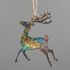 HollyRunner Cast Renne de vacances suspendu pour décoration de maison festive Sculpture de Noël pour les expositions saisonnières - Product Image 2