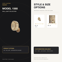 Collection de luminaires muraux LED en fer et cristal de luxe - Blanc doré - 28 x 19 mm pour chambres, couloirs et intérieurs d'hôtels