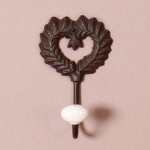 Antique finished handcrafted heavy-duty iron <b>wall</b> hooks <b>for</b> hanging coats hats keys <b>towels</b> and decorative items - Product Image 2