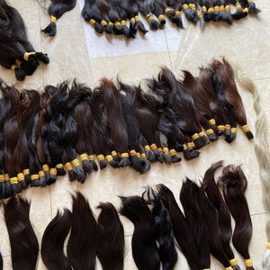 Cheveux humains indiens Remy en gros |   Cheveux vierges d'un seul donneur |   Machine à double trame |   Toutes les couleurs |   Perm |   Prix direct usine - Product Image 2