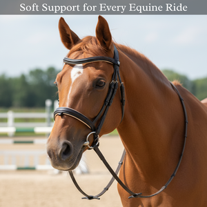 Brida de Cuero Premium para Caballo |   Brida de Cuero Genuino Estilo Occidental |   Hermoso Diseño |   Equipo de Equitación Resistente - Product Image 2