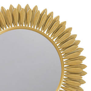 Modern Leaf Style Wall <b>Mirror</b> Handcrafted Modern Minimal Design <b>Gold</b> Plated Home Decor Luxury Design at Wholesale Price 2025 - Product Image 4