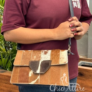 กระเป๋าสะพายหนังวัวขนสัตว์ดีไซน์ใหม่กระเป๋าถือสไตล์โบฮีเมียนแบบอเนกประสงค์สไตล์โบฮีเมียนดีไซน์สวย - Product Image 1