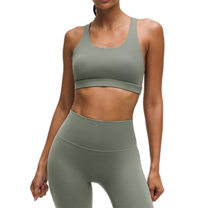 Women's Plus Size Racerback Sports <b>Bra</b> U-NECK Cutout Back High for Yoga <b>Top</b> Breathable Gym Running <b>Vest</b> Wirefree Workout - Product Image 1