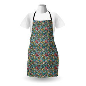 Hot Sale Personalized Logo Pue Cotton Customized Print Cooking <b>Kitchen</b> <b>Apron</b> Indian Supplier - Product Image 3