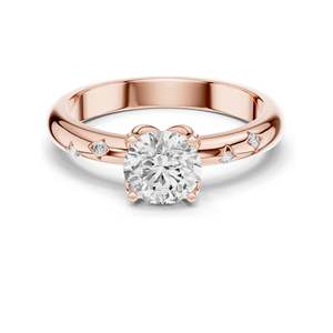 Anillo de Diamante de Laboratorio con Corte Cojín de 0.89 CT para Mujer, VVS-VS EF CVD, Piedras Decorativas, Oro de 18K, 14K, 10K y Plata 925, Rosa - Product Image 2