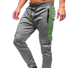 Pantalon de survêtement en éponge française personnalisable pour hommes Pantalon de survêtement évasé en coton léger à jambe large Double taille Casual OEM Disponible - Product Image 1