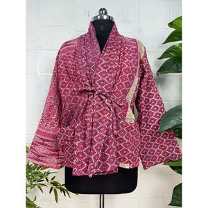 Vintage <b>Kantha</b> Stitch Dori <b>Jacket</b> One-of-a-Kind Handstitched Reversible Short Coat Woven Fabric Embroidery Boho Chic Fashion - Product Image 2