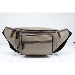 Sac de taille en cuir véritable pour hommes sac de taille en cuir croisé durable de voyage imperméable pour les sports d'aventure - Product Image 4