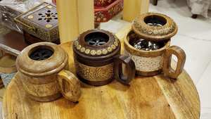 Handmade Wooden Bakhoor <b>Burner</b> Carved Wooden Bakhoor <b>Burner</b> Teak <b>Wood</b> Bakhoor <b>Burner</b> - Product Image 5