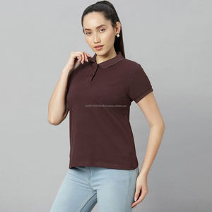 <b>Polo</b> Femme Embroidery Logo <b>Womens</b> <b>Polo</b> <b>Shirts</b> Lightweight Breathable Cotton Short Sleeve Casual Work <b>Shirts</b> - Product Image 1