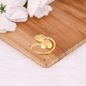 Hot Selling Wholesale Price Fashion Simple Brass <b>Ring</b> Gold Plated Heart <b>Rings</b> Women Minimalist <b>Adjustable</b> <b>Ring</b> Gift For Casual - Product Image 4