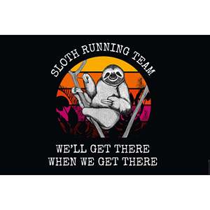 Madeleine Sloth Running Team Canvas <b>Poster</b> for Wall Decor - Product Image 3