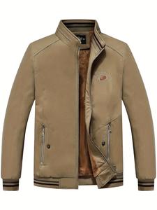 Stand Collar Woven <b>Jacket</b> for <b>Men</b> Premium Quality 100% Cotton Superior Winter Comfort Durability and Timeless Style - Product Image 2