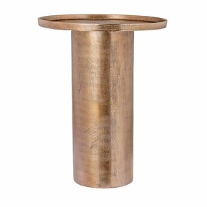 Table d'appoint en métal Table d'appoint décorative polie en or pour collations, maisons et bureaux Table d'extrémité en métal Utilisation polyvalente - Product Image 1