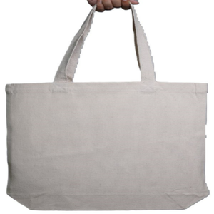 Grand sac fourre-tout en toile écologique personnalisé, poignée supérieure réutilisable et recyclable pour l'épicerie, plage, utilisation promotionnelle - Product Image 6
