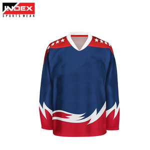 Nueva camiseta de hockey sobre hielo personalizada barata del equipo de Canadá y sublimación de camiseta de hockey sobre hielo con logotipos y diseños personalizados - Product Image 3
