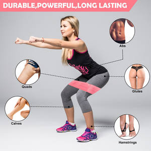 Juego de 3 Bandas de Resistencia de Tela con Logotipo Personalizado al por Mayor, Bandas de Cadera para Yoga, Gimnasio, Fitness, Antideslizantes, para Ejercicios de Glúteos - Product Image 4