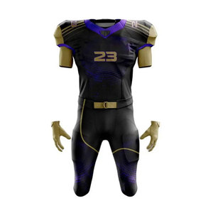 Ensemble d'uniformes de football américain Léger et confortable Polyester sergé respirant Couleur verte - Product Image 5