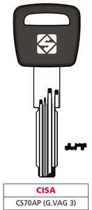 Llave Punzonada de Latón Cs70ap (g. Vag 3) Cisa - Product Image 1