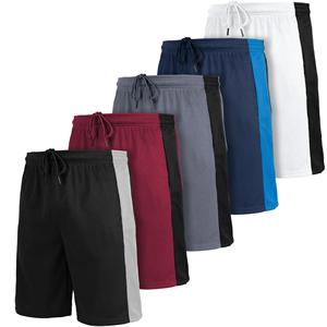 Shorts de baseball en coton et polyester pour hommes, shorts de baseball personnalisés pour l'été à taille élastique pour hommes - Product Image 4
