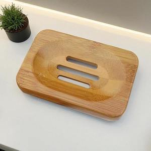 Porte-savon en bois naturel, plateau à savon pour salle de bain, ensembles et salle de bain de restaurant, savon de salle de bain en bois durable, fabriqué en Inde - Product Image 2