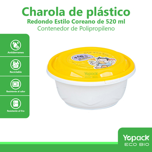 180 pezzo Set di serratura coreana 520ml di plastica rotonda PP Container spedizione dal Messico - Product Image 2