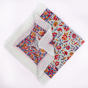 Pañuelo de algodón de la mejor calidad, floral, ligero, ecológico, suave, transpirable, para atar en la cabeza, para el cuello, para la cara, lavable - Product Image 3