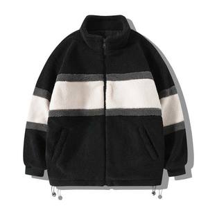 Couleur contrastée OEM Vêtements pour hommes de qualité supérieure sur mesure Vestes Sherpa Fleece Veste d'hiver à col montant de haute qualité Toutes tailles - Product Image 3