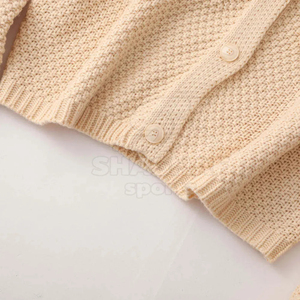 Cardigan en maille côtelée décontracté pour femme Saleh Enterprises, style coréen, en acrylique/polyester, doux, chaud et tendance - Product Image 4