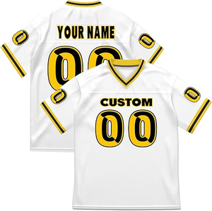 American Football Jersey Oversized <b>Mesh</b> V-Neck Hip Hop Streetwear Tee Number Print Breathable Short Sleeve for <b>Men</b> Wholesale - Product Image 1
