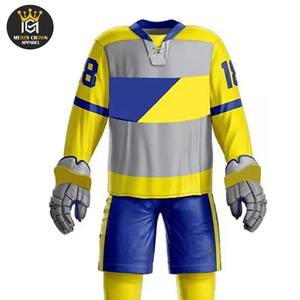 เสื้อฮอกกี้น้ำแข็งสำหรับผู้ชายเสื้อปักชื่อของคุณเองเย็บชุดฮ็อกกี้น้ำแข็ง - Product Image 4