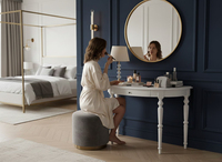 Table basse demi-table V2 moderne et écologique en bois d'hévéa et chêne, gonflable, pour salon, usage intérieur domestique, vente en gros OEM ODM