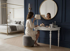 Mesa de Centro Moderna de Vietnam con Forma de Media Luna para Sala de Estar, con 1 Año de Garantía, Ecológica, de Madera de Caucho Inflable + Chapa de Madera de Roble MDF - Product Image 3