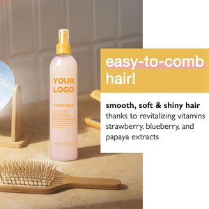 Loción Sin Enjuague Orgánica 2 en 1, Acondicionador 350ml, Marca Privada OEM, Argán, Aloe, Sin Frizz, Hidratante, Vegano, No Pegajoso, Grado Premium - Product Image 6