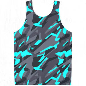 Camiseta sin mangas de secado rápido personalizada, camisetas sin mangas con estampado completo de sublimación de tinte para hombre para verano, camisetas sin mangas para gimnasio - Product Image 3