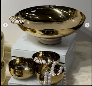 Bols et plateaux modernes en métal de luxe pour la décoration intérieure bols à noix de fruits à salade - Product Image 2