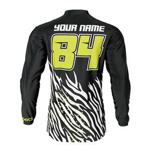 Vêtements de sport unisexe pour VTT et course automobile Maillot de moto et hauts de motocross personnalisés pour adultes Vente - Product Image 4