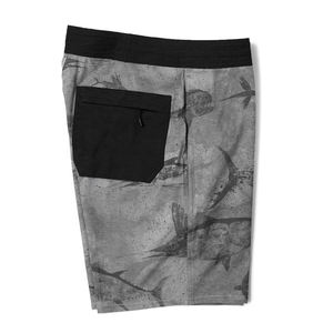 Shorts de pêche personnalisés de luxe OEM à marque privée, shorts de surf urbain, shorts de bain recyclés pour hommes - Product Image 3