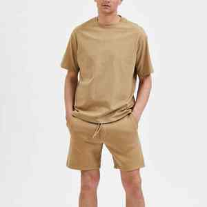 Ensemble de shorts décontractés pour hommes, taille plus, t-shirt à manches courtes, ensemble de survêtement respirant à séchage rapide en 2 pièces, ensemble en coton respirant - Product Image 3