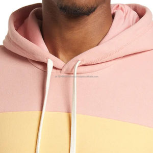 Sudadera con Capucha Extra Grande Personalizada para Hombre, 100% Algodón Mezclado, Bloques de Color Multicolores, Ropa de Calle Básica para la Temporada de Invierno - Product Image 4