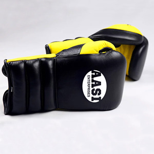 Gants de boxe noirs, orange, blancs, gris, bleu ciel, mats, en cuir artificiel ou en cuir de vache, gants de boxe, gants de kickboxing - Product Image 3