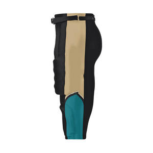 Pantalones de Práctica de Fútbol Americano con 4 Protecciones, Color Blanco y Negro, para Hombre y Jóvenes, Pantalones de Fútbol Americano Integrados con Protección - Product Image 2