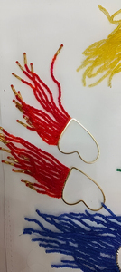 Boucles d'oreilles pendantes unisexes, brodées à la main, en perles de rocaille, multicolores, classiques, pour les fêtes - Product Image 3