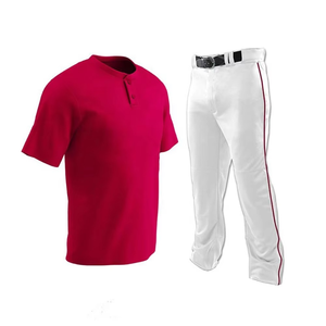 Ensemble d'uniformes de baseball pour jeunes personnalisés, chemise de baseball à boutons, logo brodé, uniforme de baseball d'équipe sublimé - Product Image 1