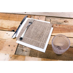 Servilletas de Arpillera con Estampado Punto a Punto Eco Nature 40x40cm, Eco Nature, 600 Unidades, B2B - Product Image 2